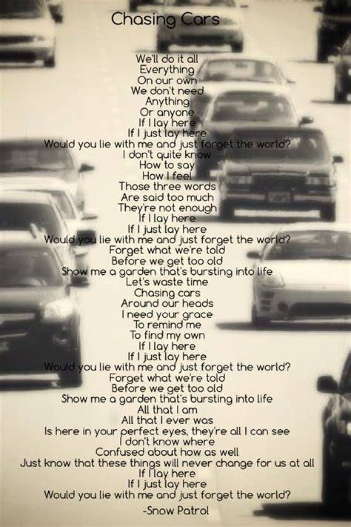 Coldplay - Chasing Cars Lyrics Meaning