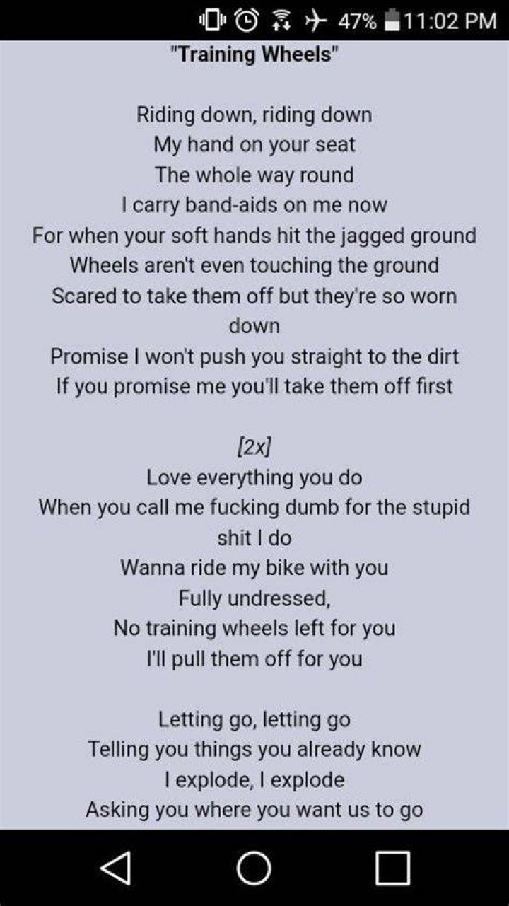 Melanie Martinez - Training Wheels Lyrics Meaning